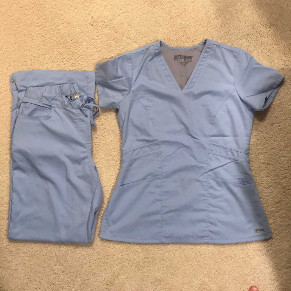 Greys Anatomy light blue scrubs